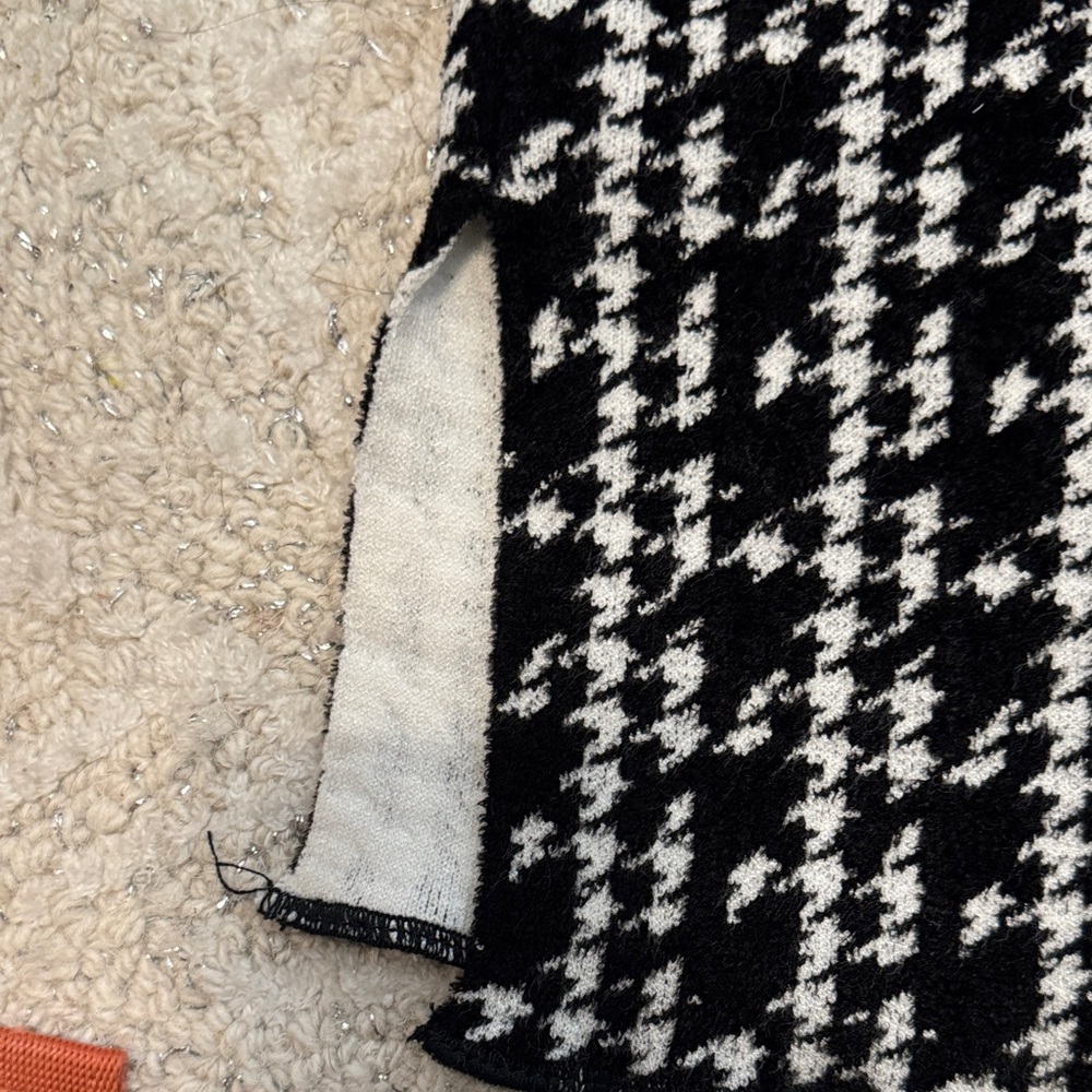 TED BAKER Atlassy houndstooth jacquard midi skirt size 2 (medium) - Picture 8 of 10